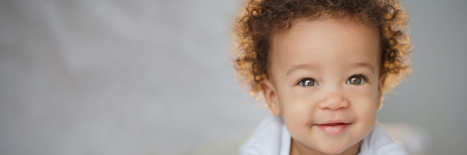 A smiling baby