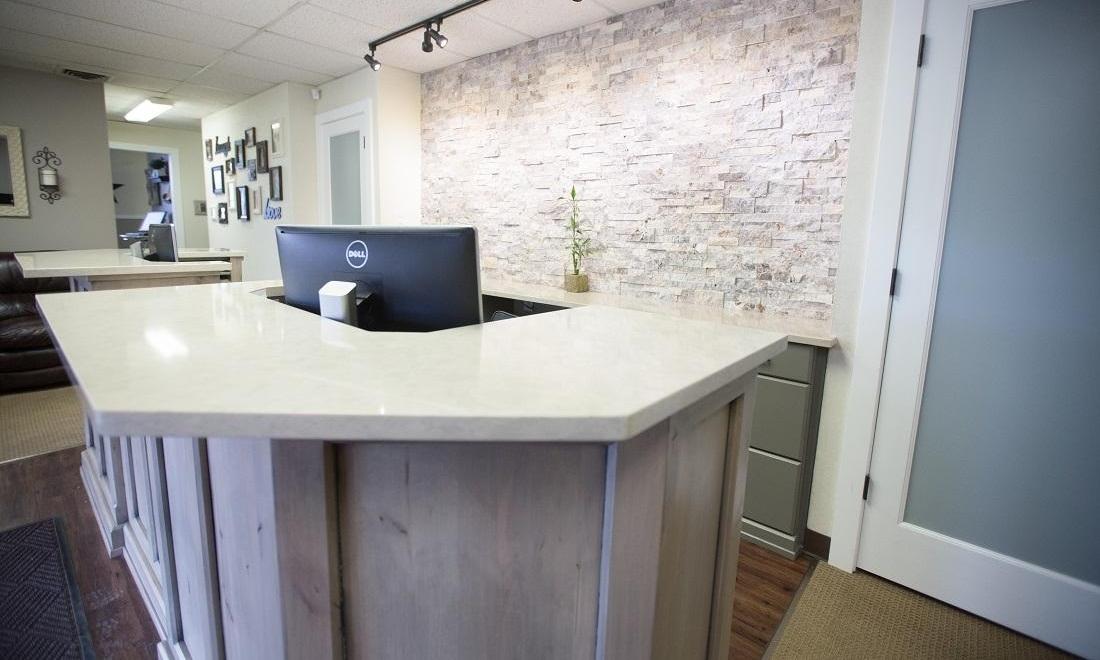 Reception area of Bagley Family Dental in Greeley