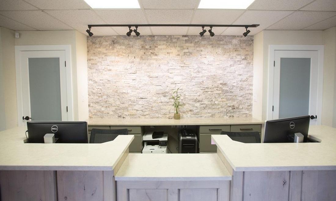 The checkout area of Bagley Family Dental in Greeley CO