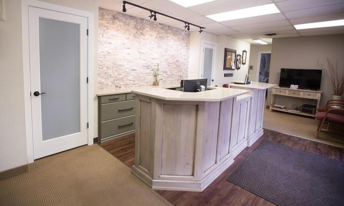 The front desk of Bagley Family Dental in Greeley, CO